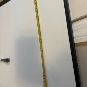 Large Magnetic Whiteboard with Sleek Black Frame